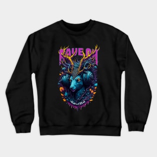 DEER RAVE ON TECHNO Crewneck Sweatshirt